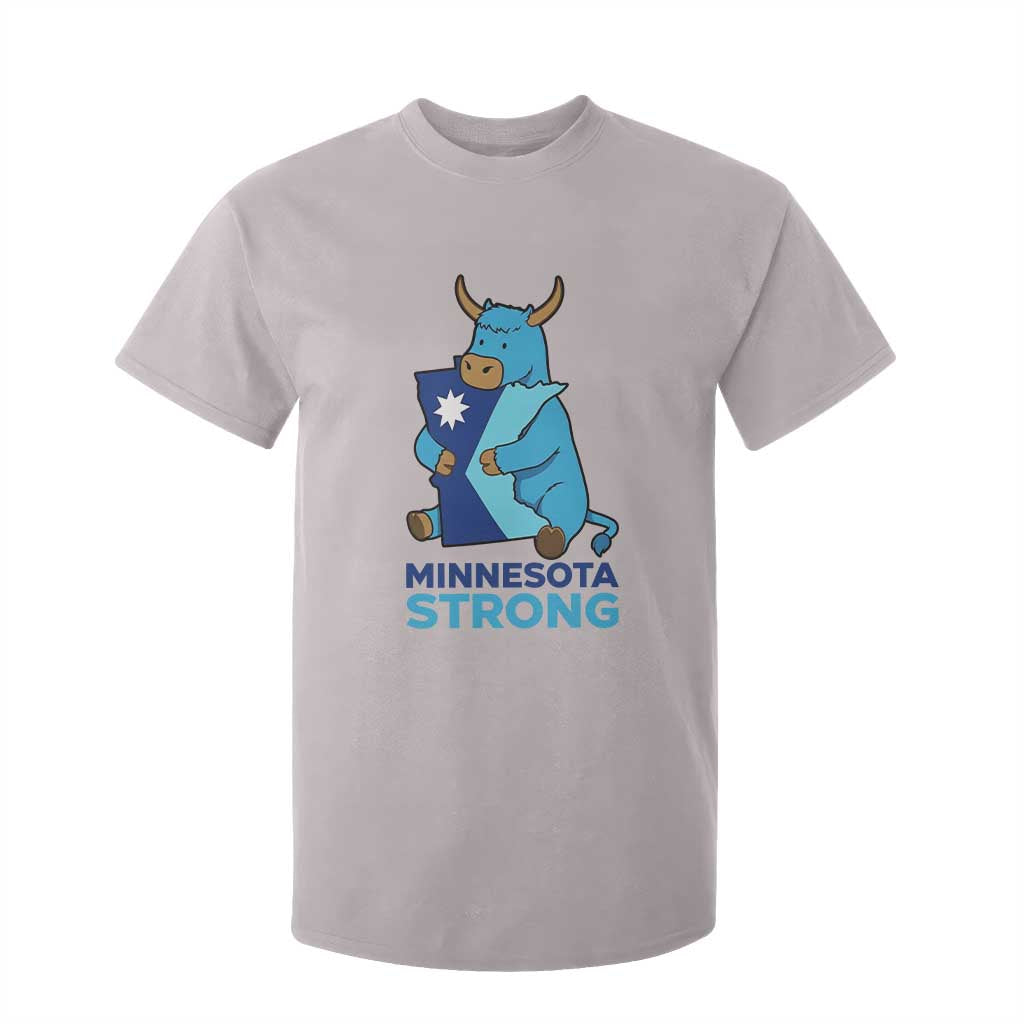 Minnesota Strong T Shirt For Kid Blue Ox Midwest Folklore Heritage TS12 Ice Gray Print Your Wear