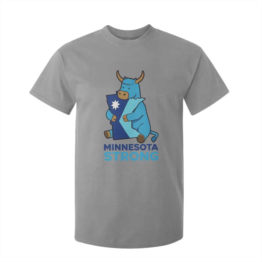 Minnesota Strong T Shirt For Kid Blue Ox Midwest Folklore Heritage TS12 Sport Gray Print Your Wear