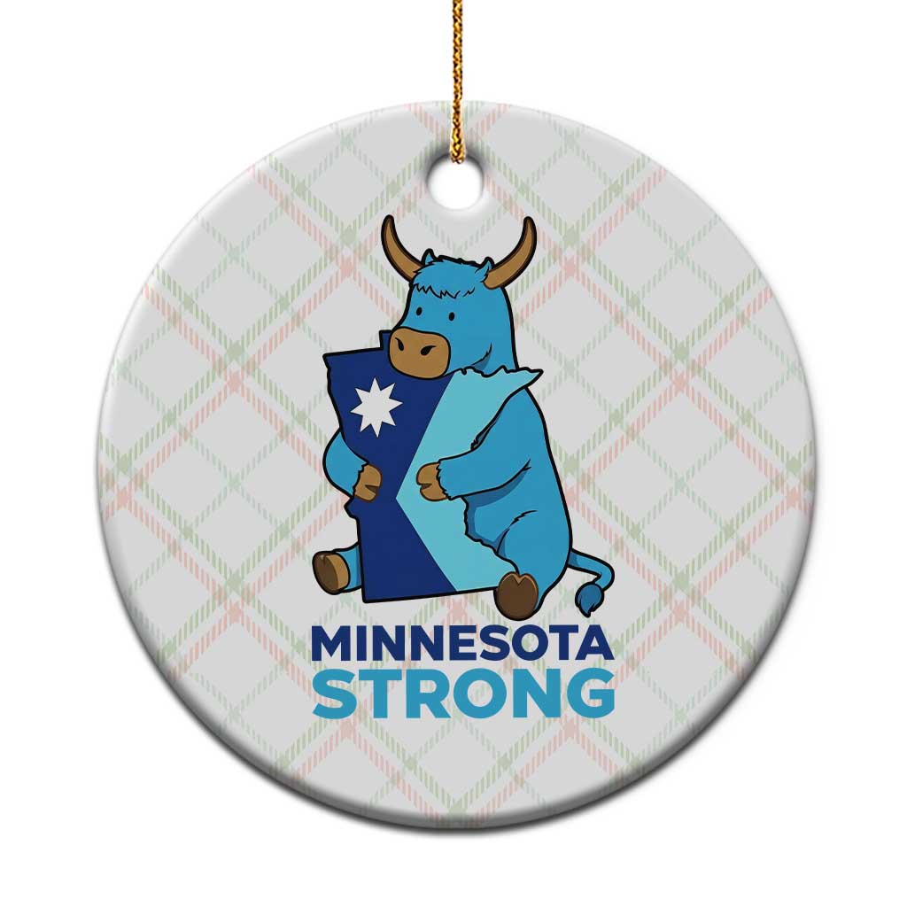 Minnesota Strong Ceramic Ornament Blue Ox Midwest Folklore Heritage TS12 1pc Christmas Plaid Print Your Wear