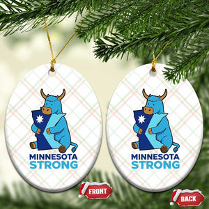 Minnesota Strong Ceramic Ornament Blue Ox Midwest Folklore Heritage TS12 Print Your Wear