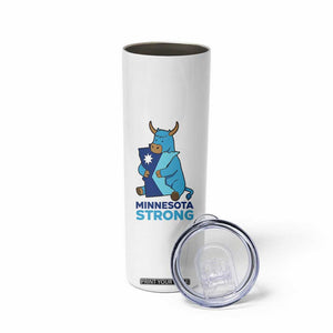 Minnesota Strong Skinny Tumbler Blue Ox Midwest Folklore Heritage TS12 Print Your Wear