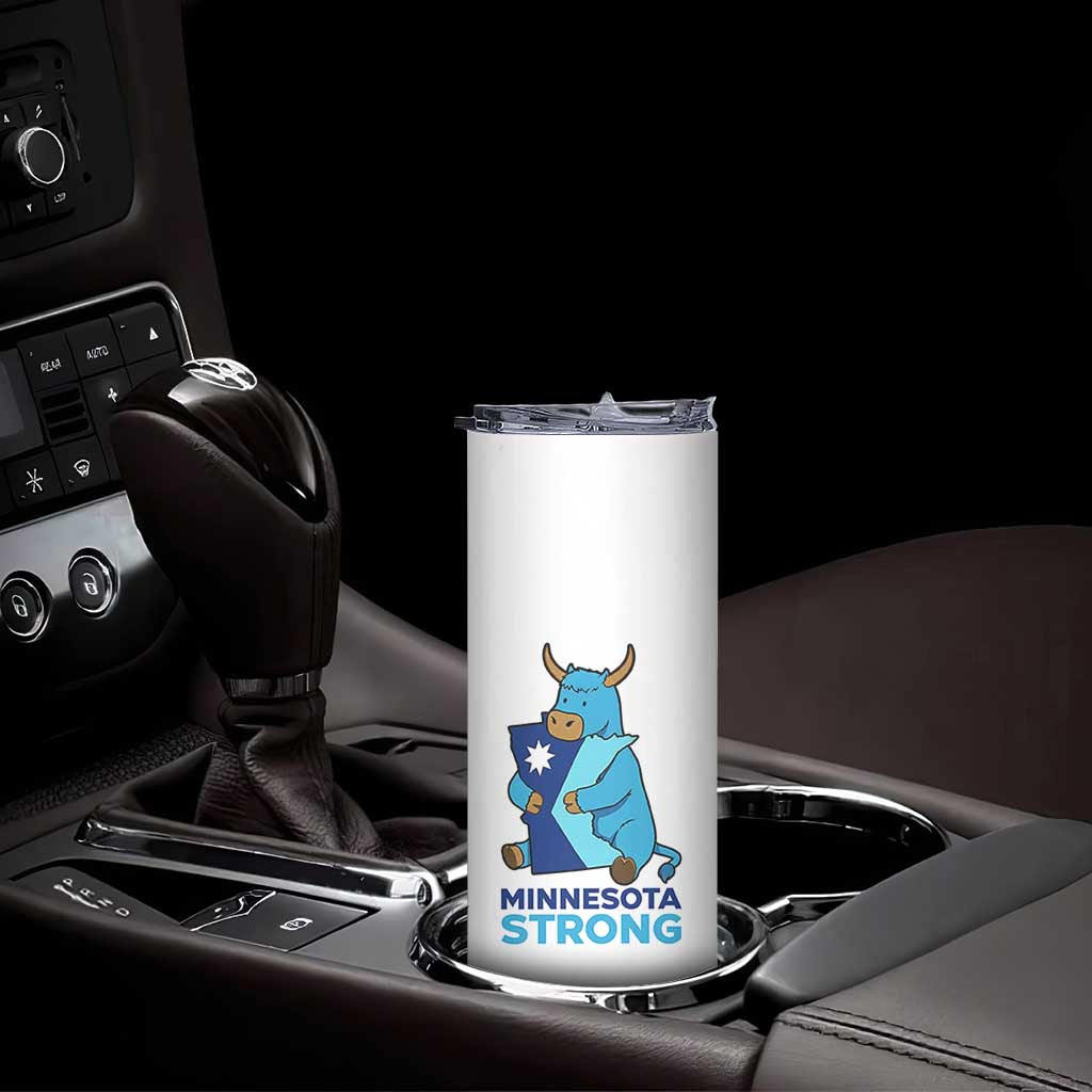Minnesota Strong Skinny Tumbler Blue Ox Midwest Folklore Heritage TS12 Print Your Wear