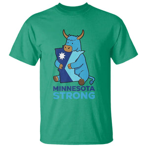 Minnesota Strong T Shirt Blue Ox Midwest Folklore Heritage TS12 Irish Green Print Your Wear