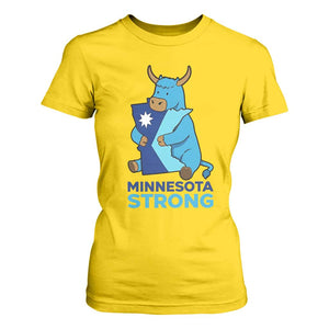 Minnesota Strong T Shirt For Women Blue Ox Midwest Folklore Heritage TS12 Daisy Print Your Wear