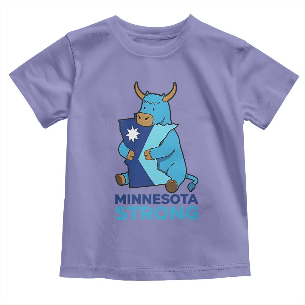 Minnesota Strong Toddler T Shirt - Blue Ox Midwest Folklore Heritage Kids Tee TS12 Violet Print Your Wear