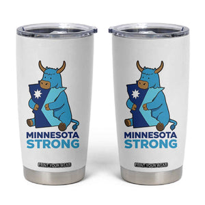 Minnesota Strong Tumbler Cup Blue Ox Midwest Folklore Heritage TS12 White Print Your Wear