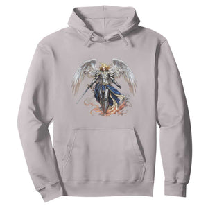 Archangel Saint Michael Warrior Hoodie Catholic Protection Gift TS12 Ice Gray Print Your Wear