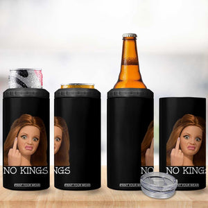 No Kings 4 in 1 Can Cooler Tumbler Funny Disgusted Doll Face Meme TS12 Print Your Wear