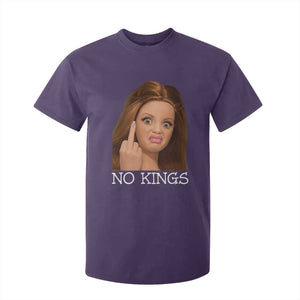 No Kings T Shirt For Kid Funny Disgusted Doll Face Meme TS12 Purple Print Your Wear