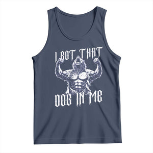 Funny Alpha Wolf Meme Tank Top I Got That Dog In Me TS12 Navy Print Your Wear