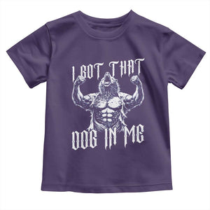 Funny Alpha Wolf Meme Toddler T Shirt I Got That Dog In Me TS12 Purple Print Your Wear