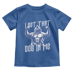 Funny Alpha Wolf Meme Toddler T Shirt I Got That Dog In Me TS12 Royal Blue Print Your Wear