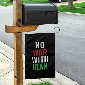 No War With Iran Garden Flag Anti War Political Protest Statement TS12 Print Your Wear