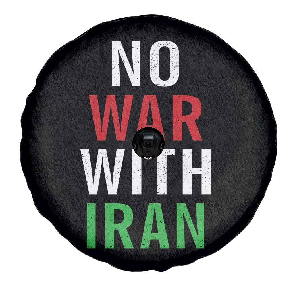 No War With Iran Spare Tire Cover Anti War Political Protest Statement TS12 Print Your Wear