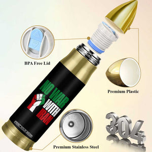 No War With Iran Bullet Tumbler Peace Activist Gift TS12 Print Your Wear