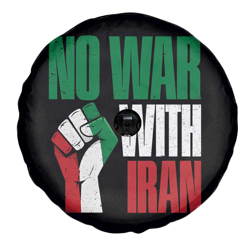 No War With Iran Spare Tire Cover Peace Activist Gift TS12 Print Your Wear
