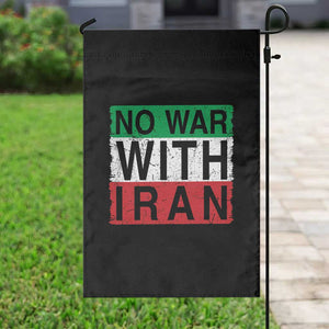 No War With Iran Garden Flag Solidarity With Iranian People Peace TS12 Print Your Wear