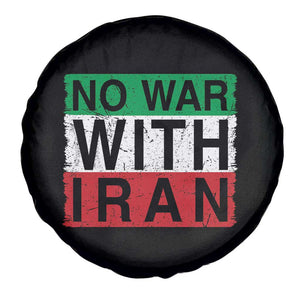 No War With Iran Spare Tire Cover Solidarity With Iranian People Peace TS12 Print Your Wear