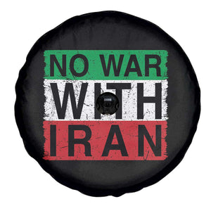 No War With Iran Spare Tire Cover Solidarity With Iranian People Peace TS12 Print Your Wear