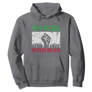 No War With Iran Hoodie Free Iran Peace Seeker Gift TS12 Charcoal Print Your Wear