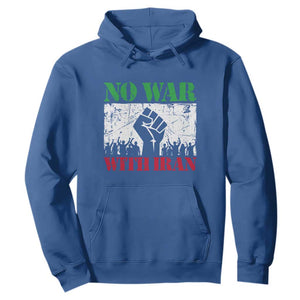 No War With Iran Hoodie Free Iran Peace Seeker Gift TS12 Royal Blue Print Your Wear