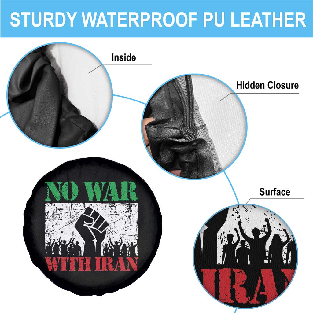 No War With Iran Spare Tire Cover Free Iran Peace Seeker Gift TS12 Print Your Wear