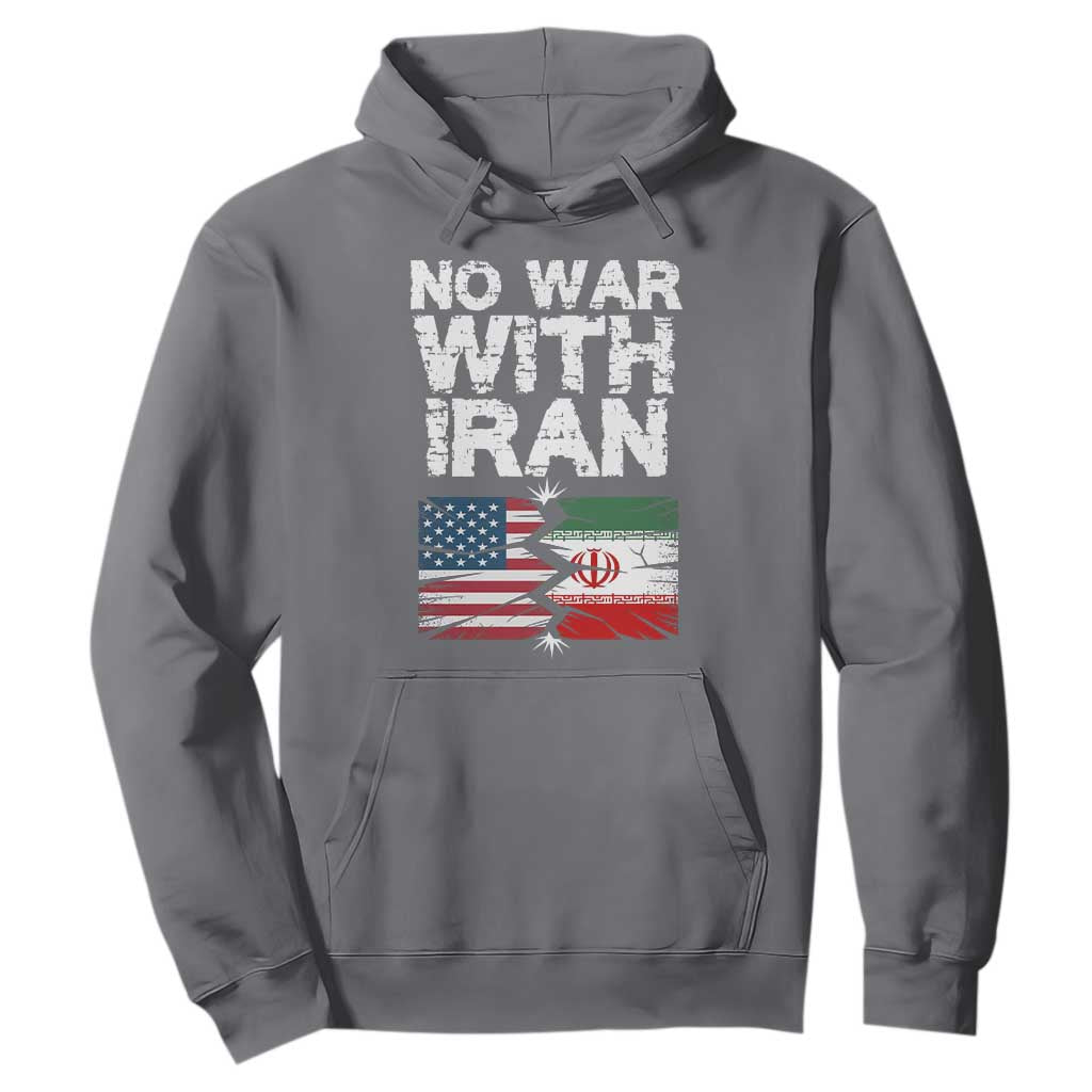 No War With Iran Hoodie Support Iranian People Peace TS12 Charcoal Print Your Wear