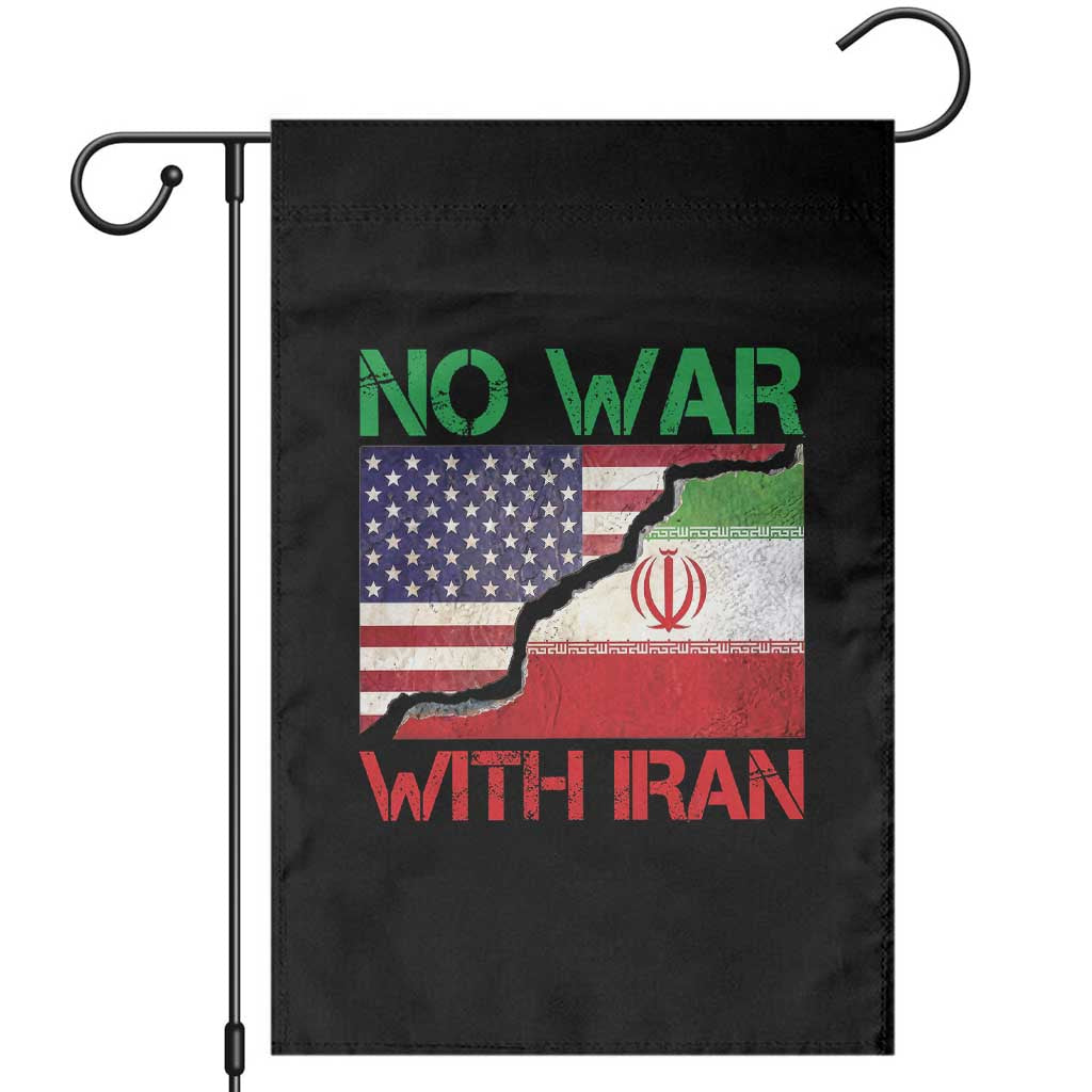 No War With Iran Garden Flag Middle East Freedom TS12 White Print Your Wear