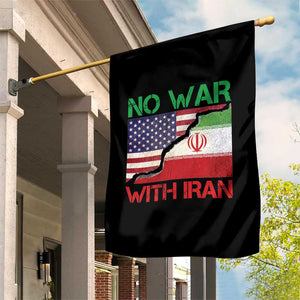No War With Iran Garden Flag Middle East Freedom TS12 Print Your Wear
