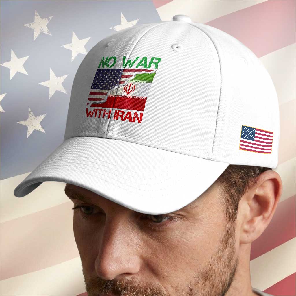 No War With Iran Baseball Cap Middle East Freedom TS12 Print Your Wear