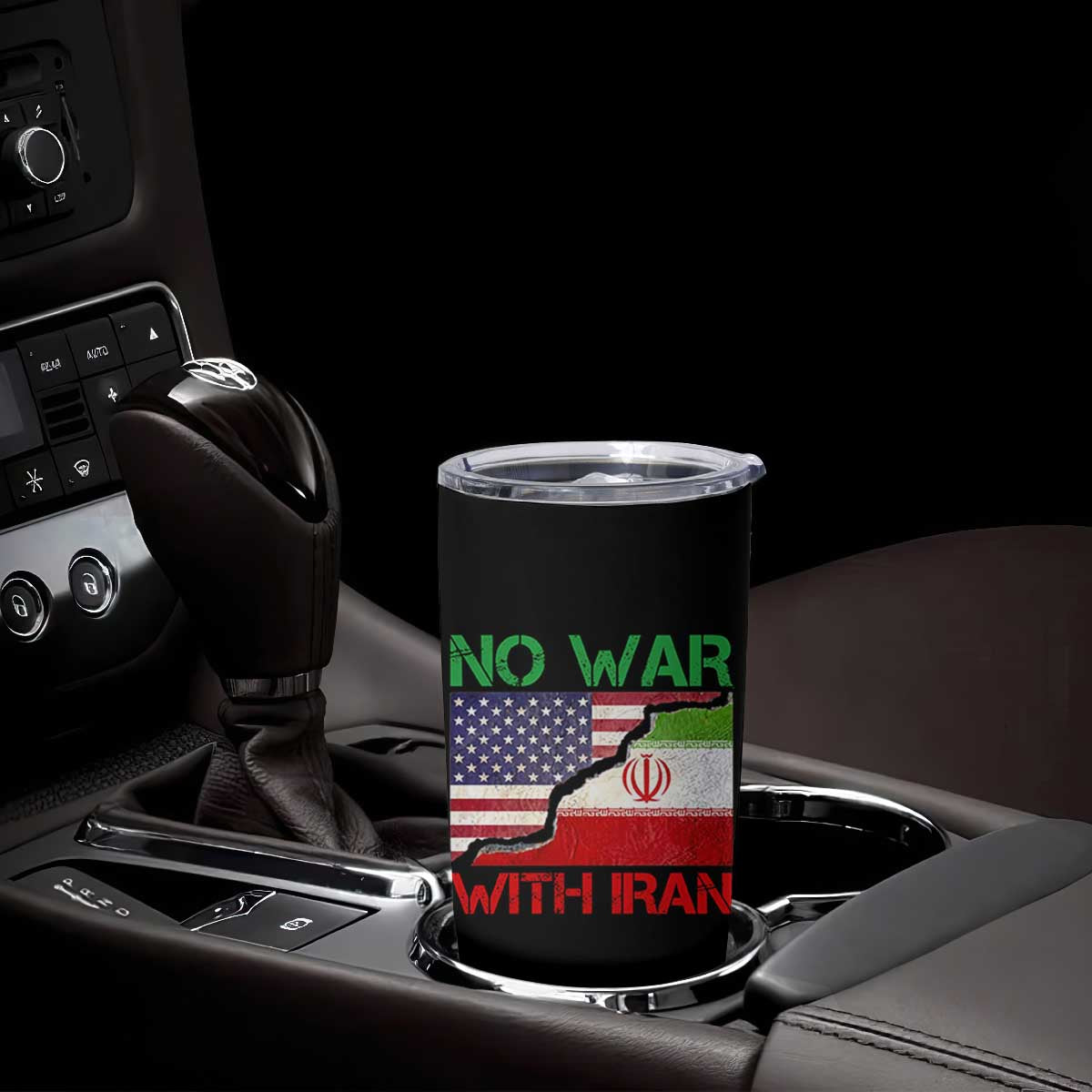 No War With Iran Tumbler Cup Middle East Freedom TS12 Print Your Wear