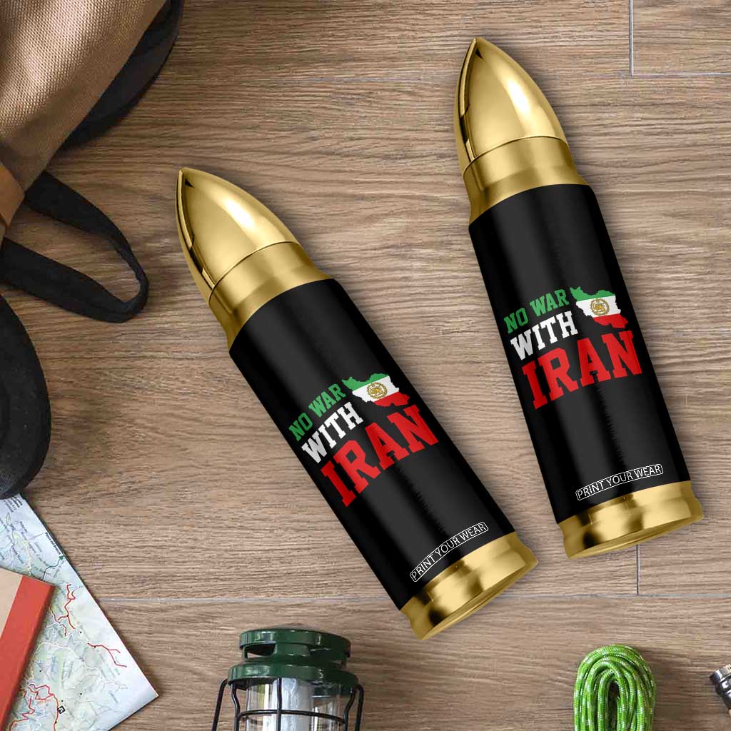 No War With Iran Bullet Tumbler Iran Freedom Protest TS12 Print Your Wear