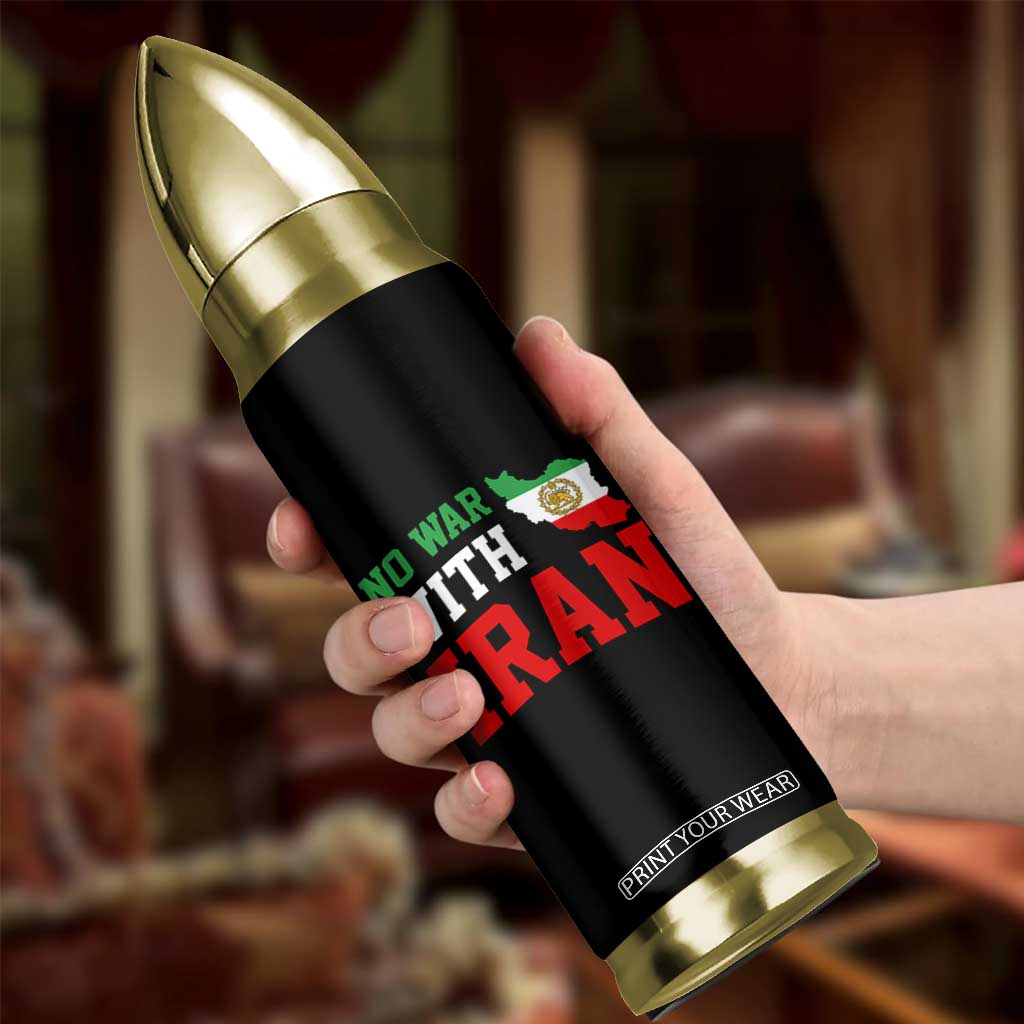 No War With Iran Bullet Tumbler Iran Freedom Protest TS12 Print Your Wear