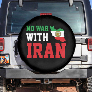 No War With Iran Spare Tire Cover Iran Freedom Protest TS12 No hole Black Print Your Wear
