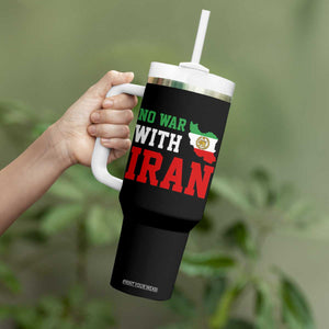 No War With Iran Tumbler With Handle Iran Freedom Protest TS12 Print Your Wear