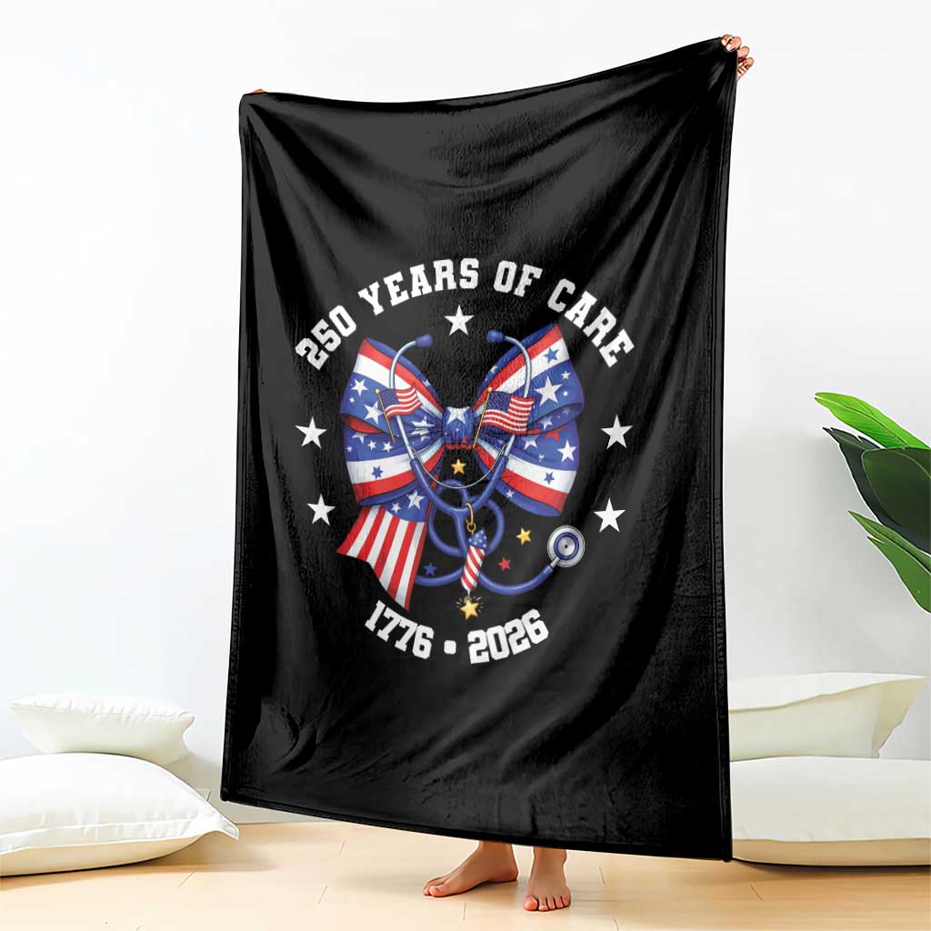 Nurse 250 Years Of Care Throw Blanket Patriotic American Nurse Gift TS12 Print Your Wear