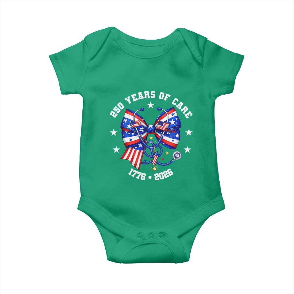 Nurse 250 Years Of Care Baby Onesie Patriotic American Nurse Gift TS12 Irish Green Print Your Wear