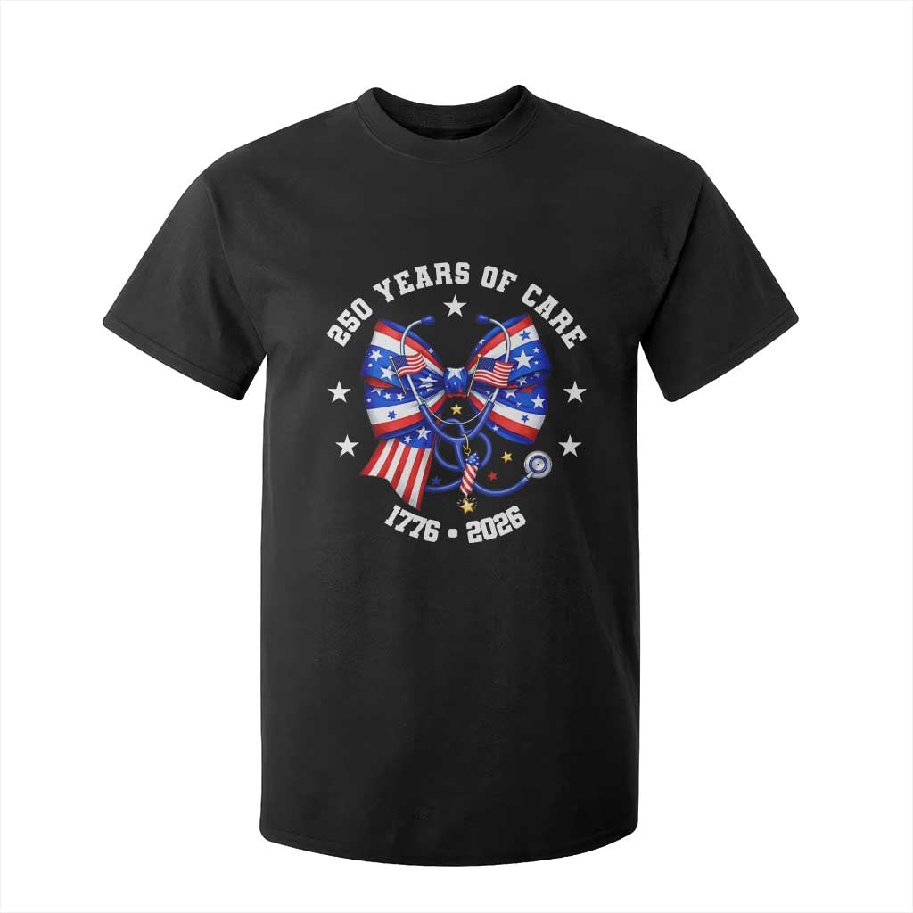 Nurse 250 Years Of Care T Shirt For Kid Patriotic American Nurse Gift TS12 Black Print Your Wear