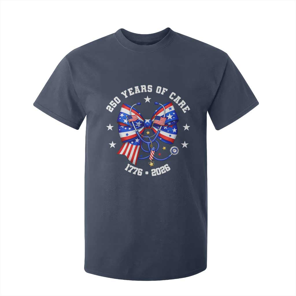 Nurse 250 Years Of Care T Shirt For Kid Patriotic American Nurse Gift TS12 Navy Print Your Wear