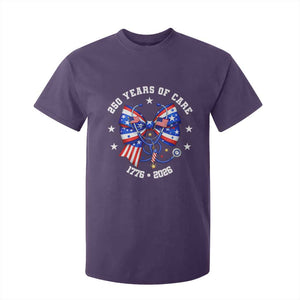 Nurse 250 Years Of Care T Shirt For Kid Patriotic American Nurse Gift TS12 Purple Print Your Wear