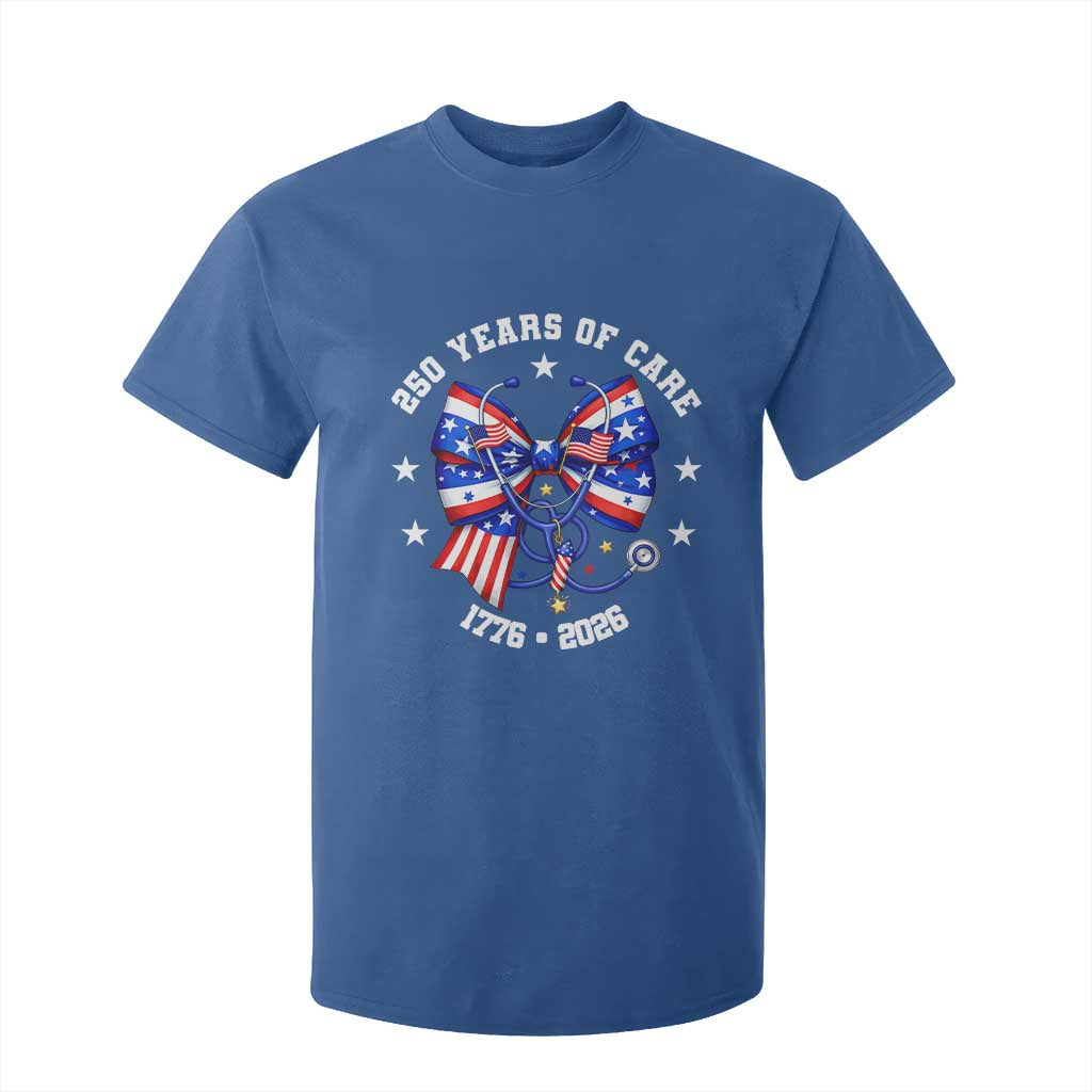 Nurse 250 Years Of Care T Shirt For Kid Patriotic American Nurse Gift TS12 Royal Blue Print Your Wear
