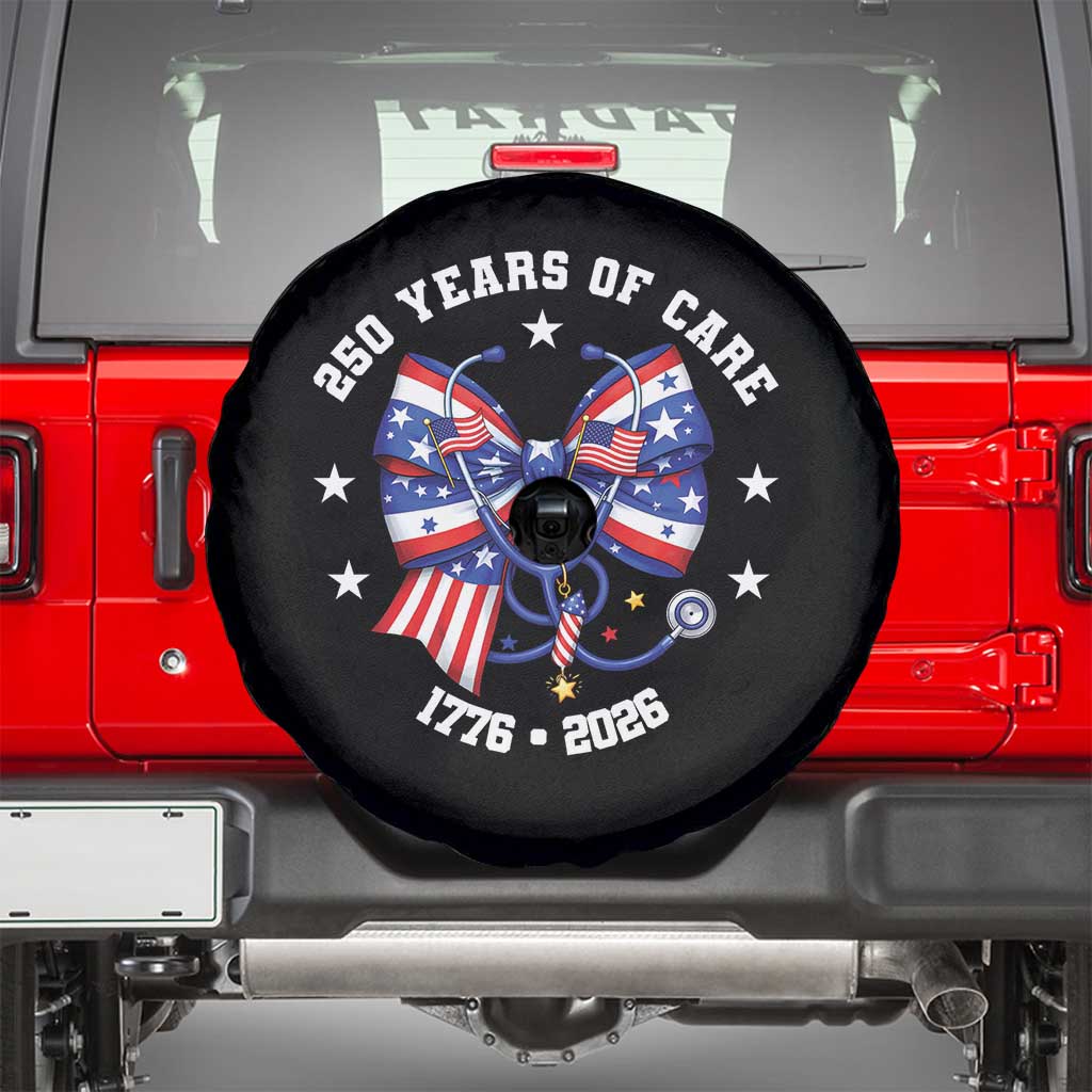 Nurse 250 Years Of Care Spare Tire Cover Patriotic American Nurse Gift TS12 Black Print Your Wear