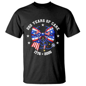 Nurse 250 Years Of Care T Shirt Patriotic American Nurse Gift TS12 Black Print Your Wear