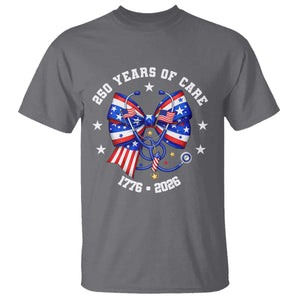 Nurse 250 Years Of Care T Shirt Patriotic American Nurse Gift TS12 Charcoal Print Your Wear