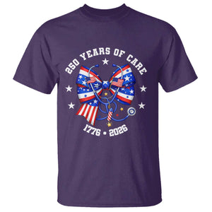 Nurse 250 Years Of Care T Shirt Patriotic American Nurse Gift TS12 Purple Print Your Wear