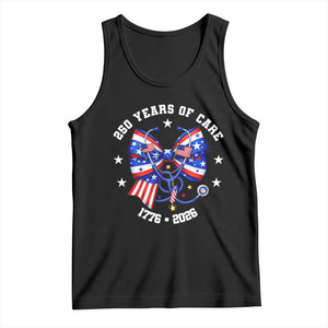 Nurse 250 Years Of Care Tank Top Patriotic American Nurse Gift TS12 Black Print Your Wear