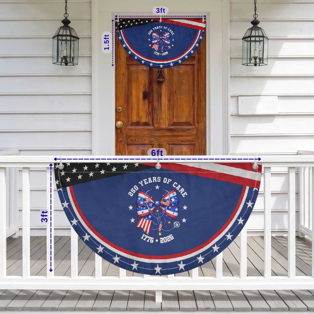 Nurse 250 Years Of Care Patriotic Fan Flag American Nurse Gift