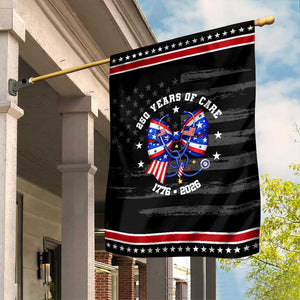 Nurse 250 Years Of Care Garden Flag Patriotic American Nurse Gift TS12 Distressed Black Red Print Your Wear