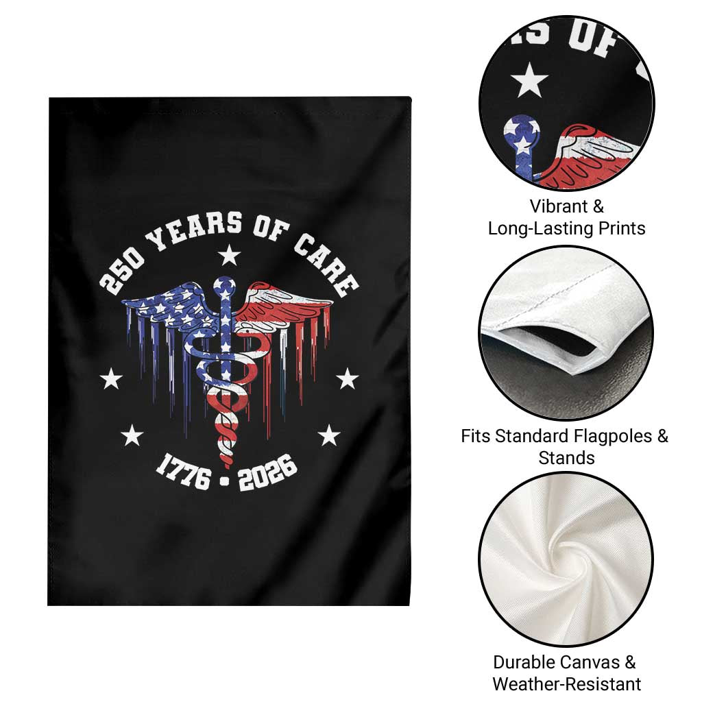 Patriotic Nurse 250 Years Of Care Garden Flag Healthcare Worker Gift TS12 Print Your Wear