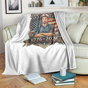 Patriotic Nurse Celebrating 250 Years Of Care Gift Throw Blanket TS12 Print Your Wear